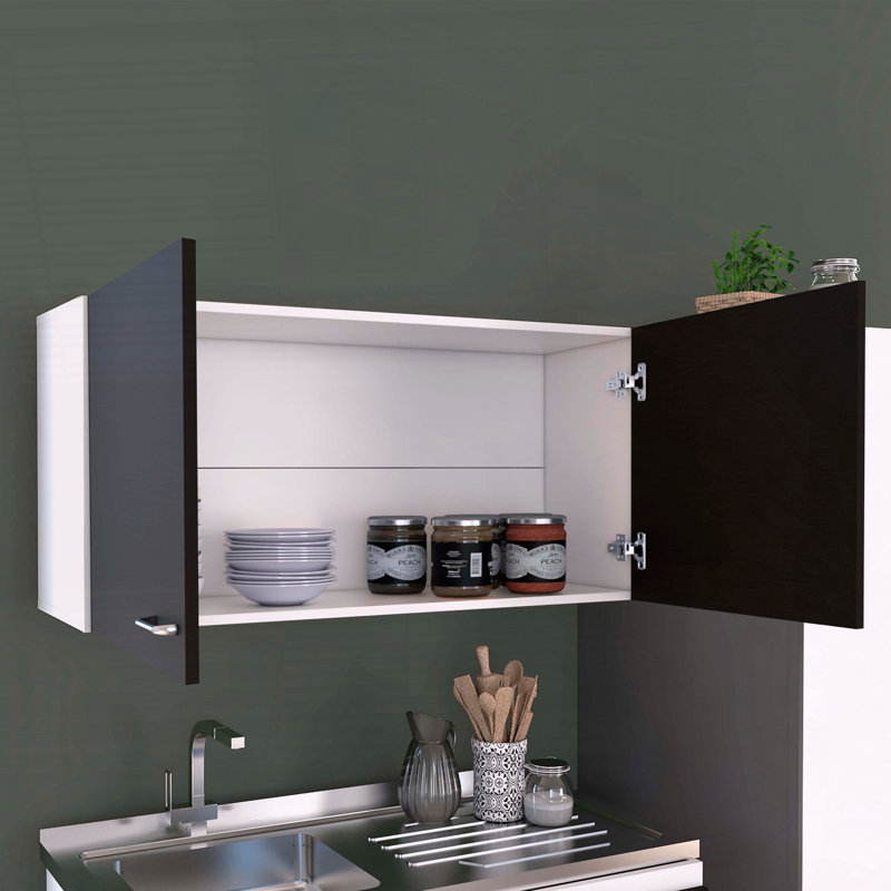 Armoire murale à deux tablettes et double porte Napoles, Multi