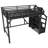 Riott Metal Loft Bed with Storage Stairs, Wardrobe, USB Ports & LED Lighting-122581925-122581923