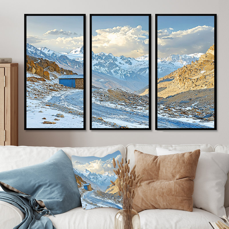Ensemble de décorations murales Blue Atlas Mountains Landscape - Morocco, H 28 po x l 36 po x P 1 po