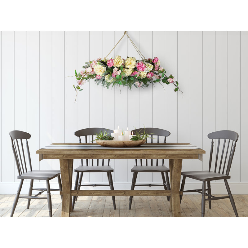 Peony, Cherry Blossom And Eucalyptus Chandelier