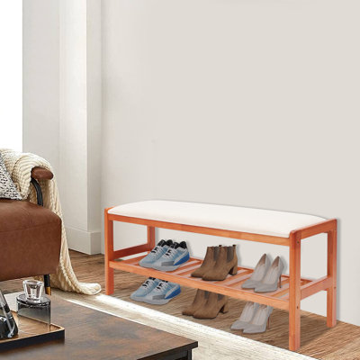 Banc de rangement pour chaussures 4 paires