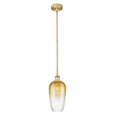 Edison - Brookhaven Flute - 1 Light 7" Stem Hung Mini Pendant