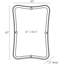 Janey Flat Metal Beveled Wall Mirror