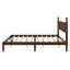 Lit plateforme en bois avec tête de lit en forme de gourde, lit plateforme de style rétro avec support à lattes en bois-302496830
