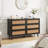 Rattan 6 Drawer Double Dresser for Bedroom, Chest of Dressers, Modern Dresser Drawer Chest-972698810