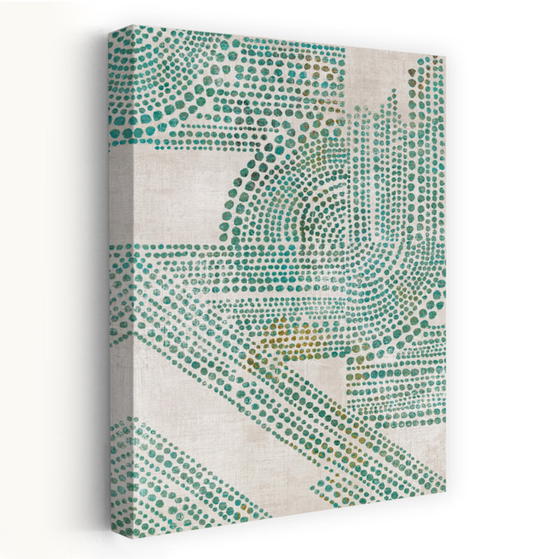 Suivez-nous I, art géométrique abstrait moderne, H 24 po x l 16 po