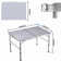 90cm Rectangular Adjustable Folding Table
