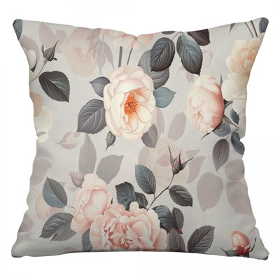 Blend Blooming Microsuede Reversible Throw Pillow
