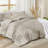 Bedsure Tufted Boho Queen Comforter Set – 3-Piece Linen Shabby Bedding，Farmhouse Jacquard Bed Set with Embroidery, All-Season Softness for Cozy Bedrooms & Boho-Chic Gifts-105490884-105490881