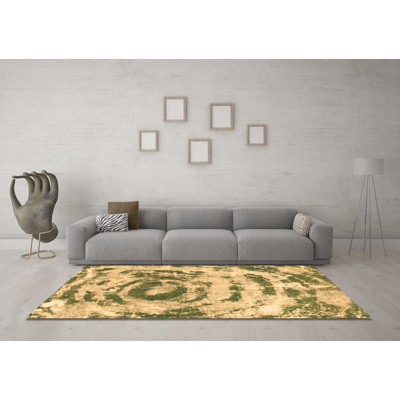 Deryck Abstract Indoor Rug, Round 6'