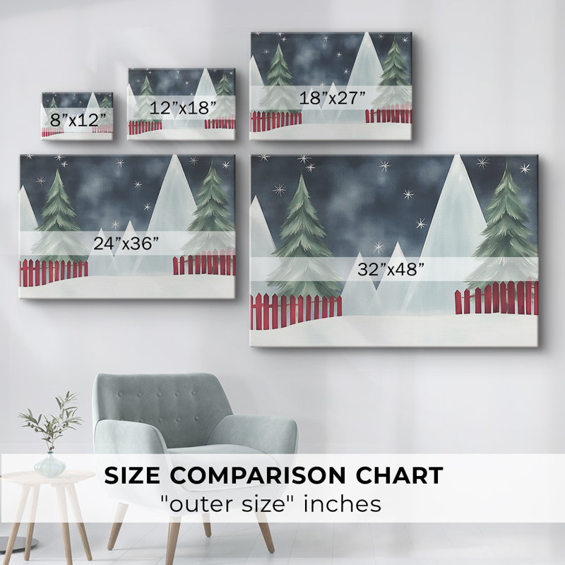Christmas Holiday Arts - Toile tendue avec châssis XMA171525, H 16 po x l 24 po