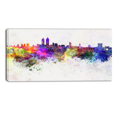 «Mumbai Skyline Cityscape» par Designart, impression sur toile 2 pièces