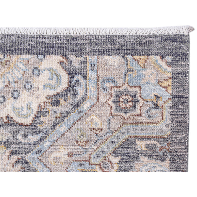 One-of-a-Kind 10' X 13'11" Wool Area Rug Gray/Blue/Ivory/Beige