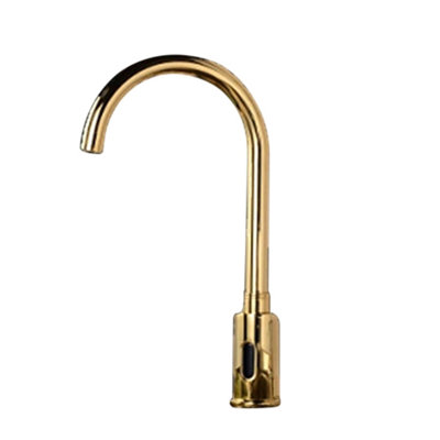 For Luxury Suite Wella Goose Neck Automatic Commercial Sensor Faucet B510 - Gold Tone Finish