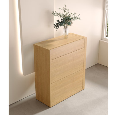 Japanese Style Telescopic Shoe Cabinet 8 Pair Shoe Storage Cabinet