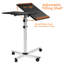 Montez-le! Plateau roulant pour ordinateur portable et chariot de projection, chariot de présentation réglable en hauteur avec roues