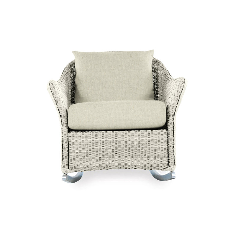 Weekend Retreat Outdoor Rocker Chair, Demo Oatmeal, Linen