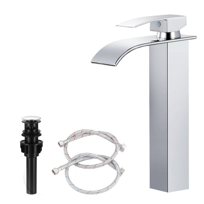 Vessel Sink Faucet Single-handle Bathroom Faucet with Drain Assembly, Chrome
