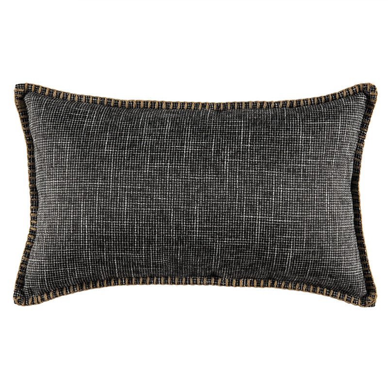 Linen Pillow Cover, Black