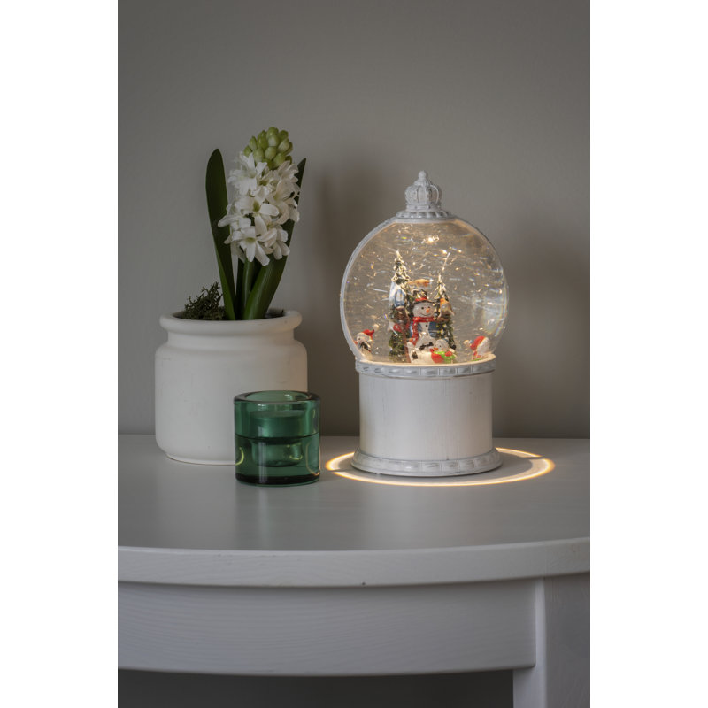 Holiday Glow Christmas Snow Globe