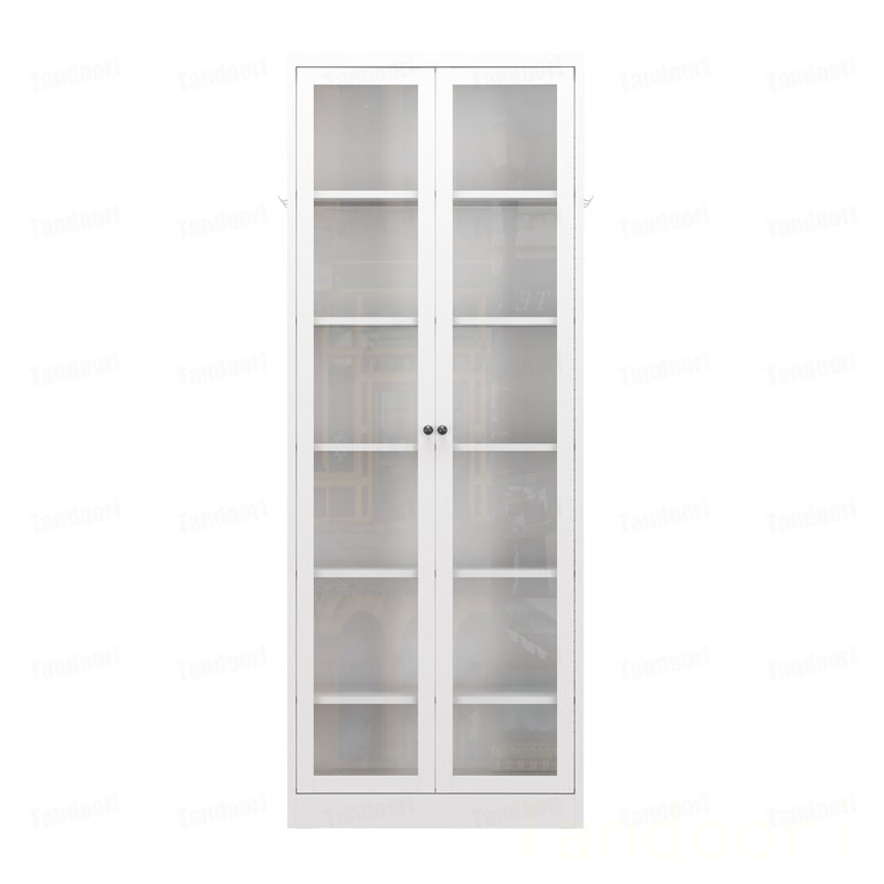 Armoire de cuisine en métal - Grand rangement avec 5 tablettes réglables, armoire autoportante pour cuisine / garde-manger / salle de bain