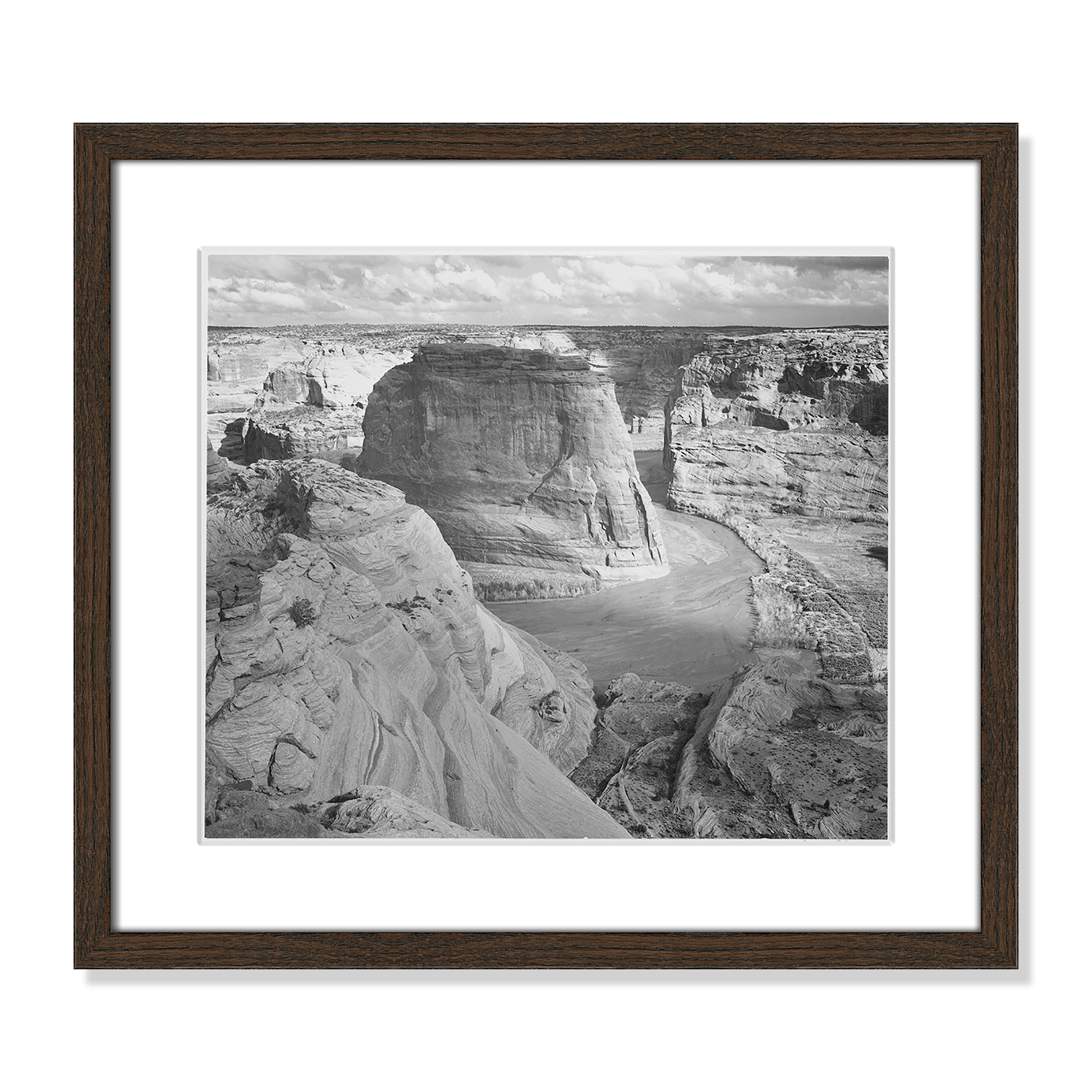 Canyon De Chelly Arizona 2 by Adams, 13" H x 15" W x 0.75" D, Walnut