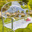 Banc de jardin en fer Darrel
