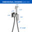 Bidet avec barre de maintien en acier inoxydable-85638030