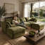 Sofa Upholstered " Linen Sectional-1168544074-1168544075