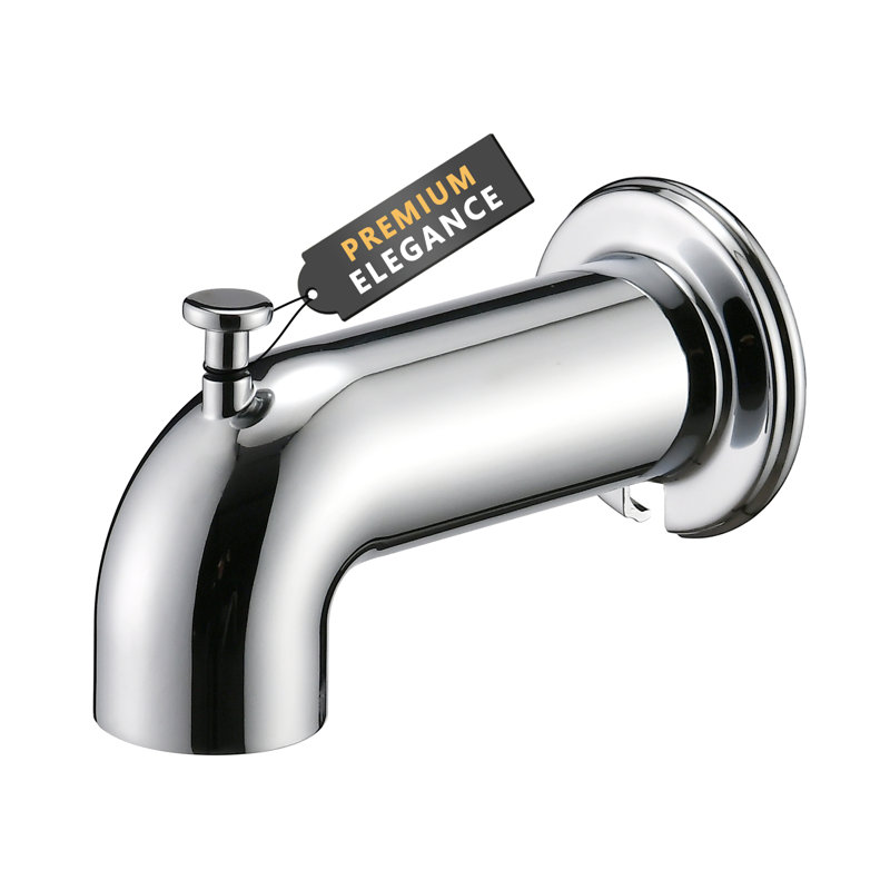 Wall Mounted Tub Spout Trim with Diverter, Chrome