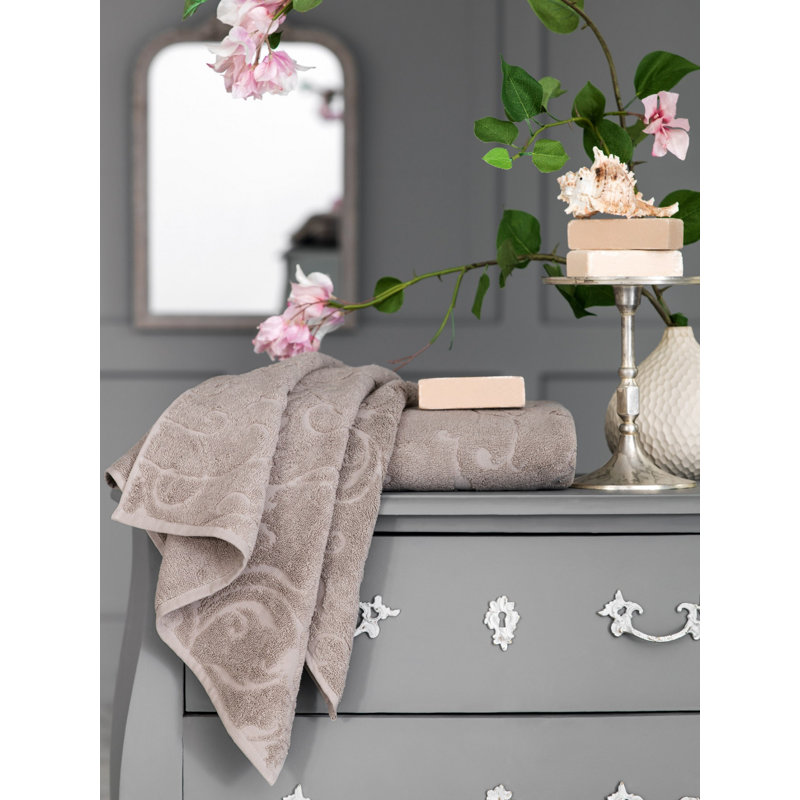 Sharly Jacquard Hand Towel, Beige