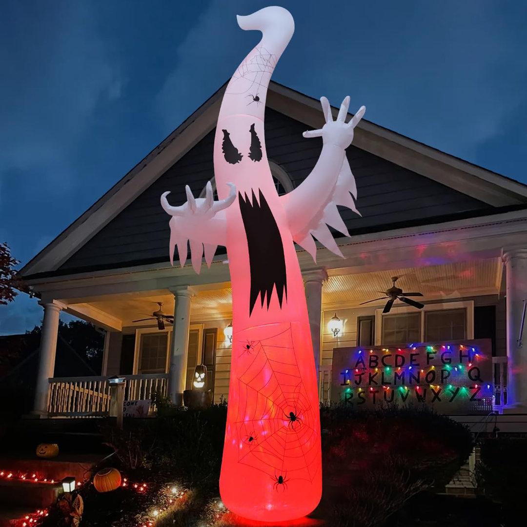 Halloween Inflatable 11.8 FT Inflatable Halloween Ghost Halloween Blow Up Ghost with LED Lights The Holiday Aisle®