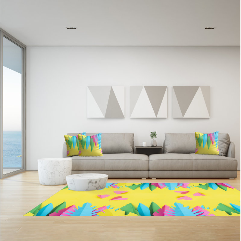 Genereau Floral Area Rug, Rectangle 140 x 200cm