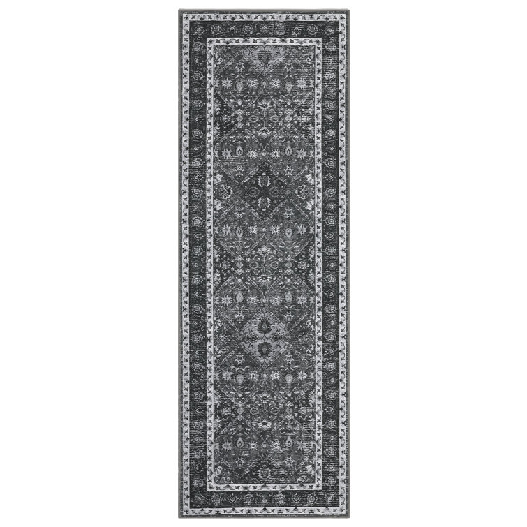 Charvae Washable Floral Indoor Rug