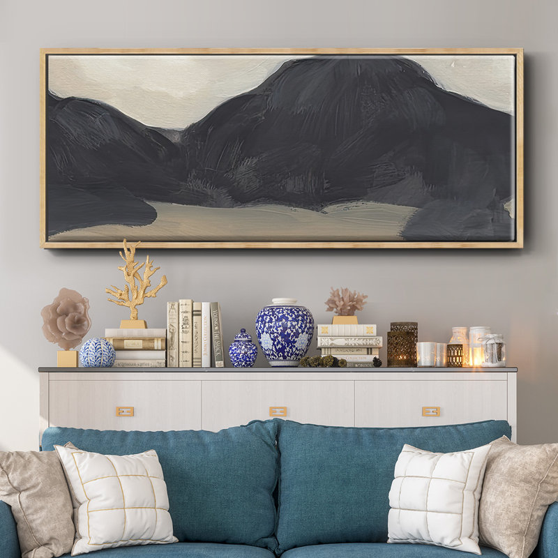 Mountain Range IV- Framed Canvas