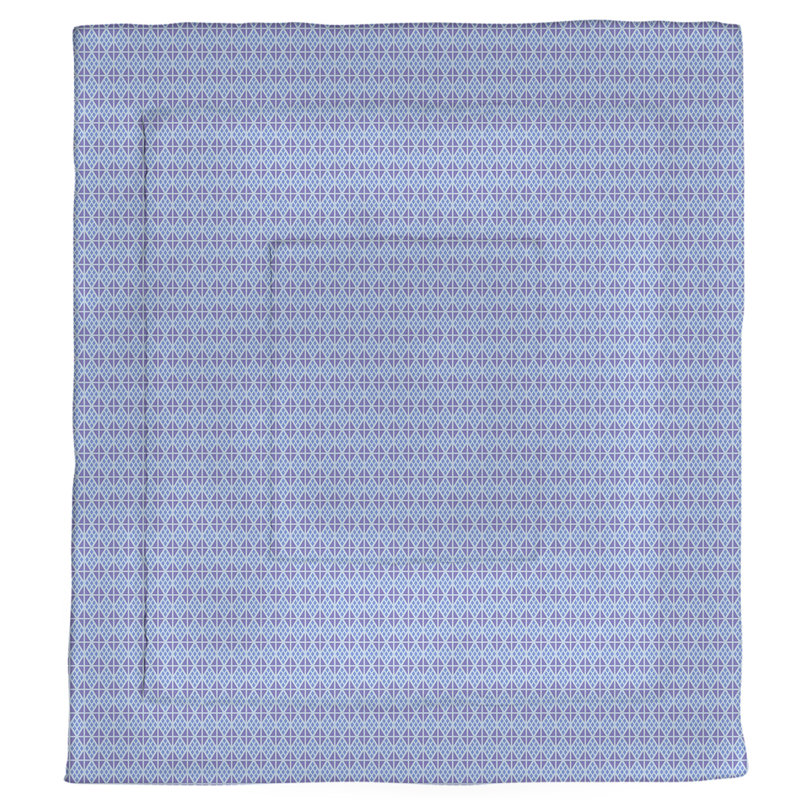 Édredon simple réversible Katelyn Elizabeth Diamonds, Édredon simple, Mauve / Bleu clair
