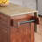 Solid Wood Kitchen Island Cart with Drop Leaf, 2 Drawers, 2 Storage Cabinets, Locking Wheels, Spice Rack & Towel Rack-1576386070
