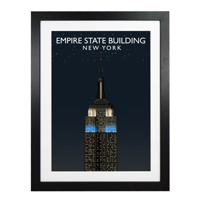 Empire State Building Night by Richard O'Neil - Print