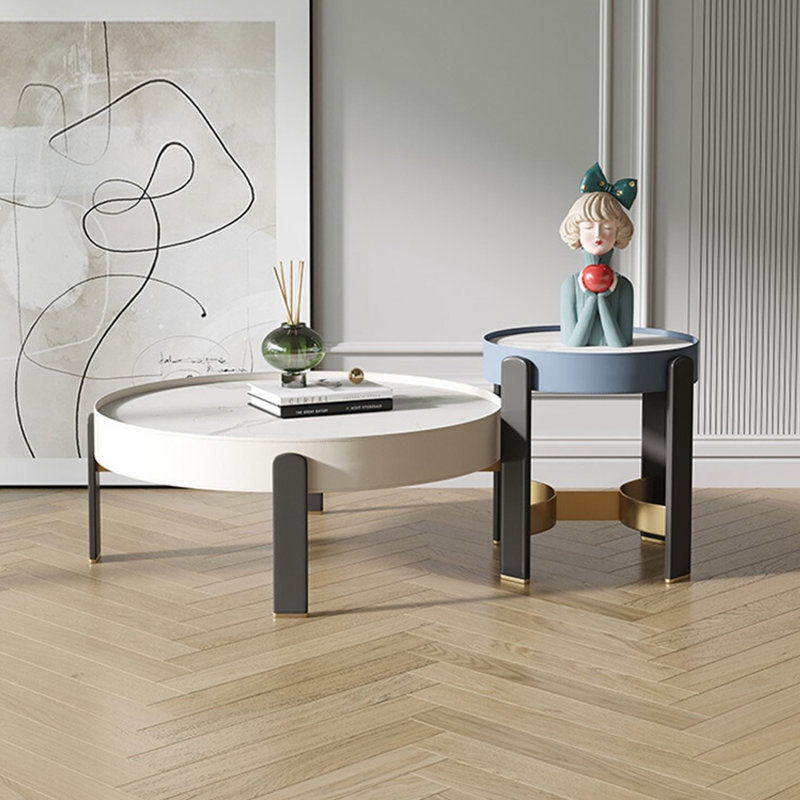 Table basse simple de style crème moderne