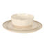 Service de vaisselle Gibson Elite Humphrey Lane 12 pièces (service pour 4) assiettes et bols en grès céramique réactive - blanc-124521495