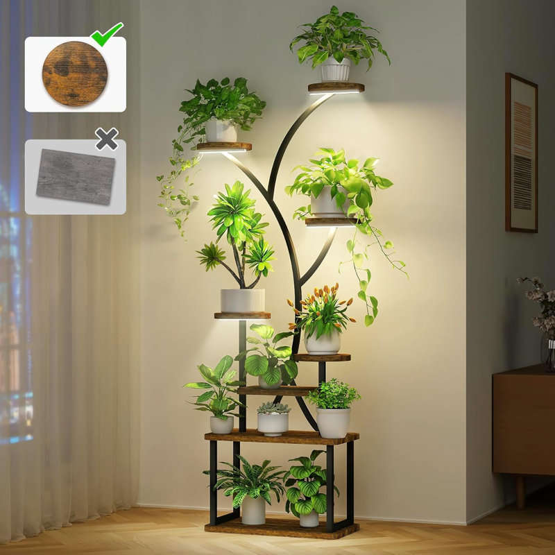 Support à plante avec lumière de croissance
