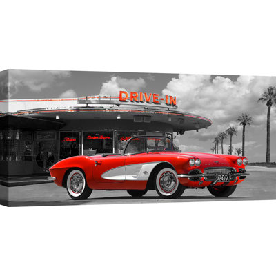 Historical Diner - Wrapped Canvas Print