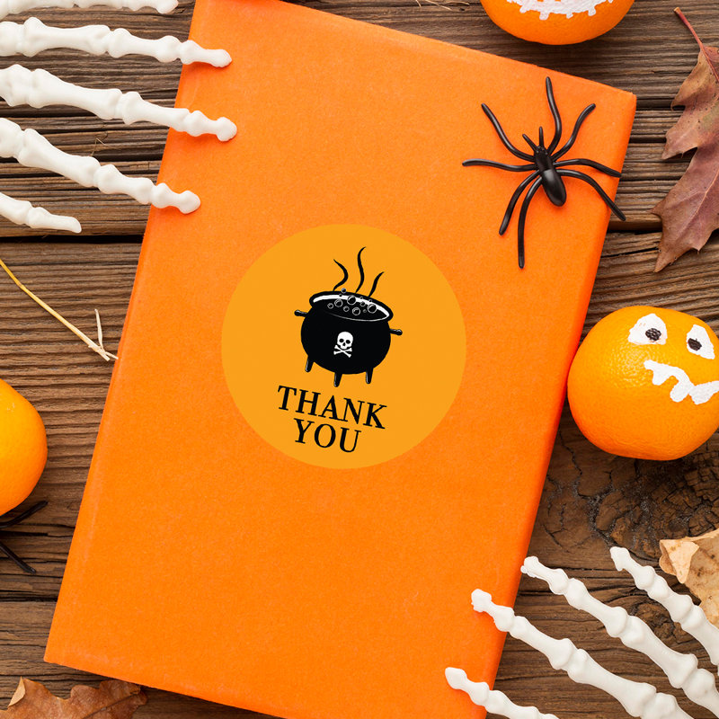 Autocollants Happy Halloween «Thank You Cauldron»