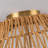 18" Boho Hand-Woven Scalloped Shade Flush Mount