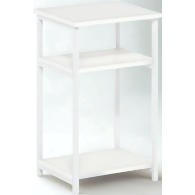 3-Tier Metal Frame Side Table With Open Shelves, Modern End Table Or Nightstand For Living Room And Bedroom, Sturdy And Space-Saving Design