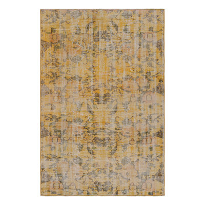 Rug & Kilim One-of-a-kind 5'3" X 7'8" Area Rug In Brown/gold/orange/green In Brown;gold;orange;green