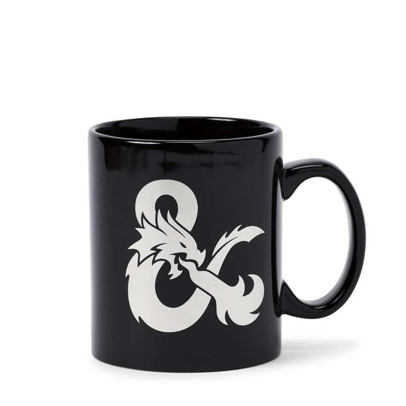 Grande tasse à logo Duners & Dragons en céramique noire - 16 oz
