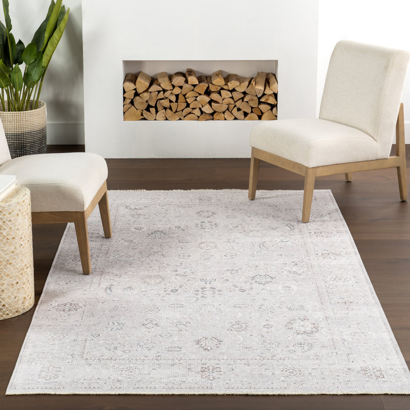 Ayleen SpinClean Traditional Machine Washable Area Rug, Runner 2'6" x 8'