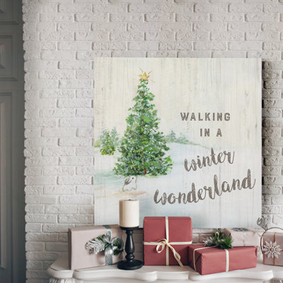 « Christmas Meadow I », reproduction d’art textuel sur toile tendue