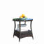 Table basse ronde pour l'extérieur avec 1 table basse en verre trempé transparent-132124216-132124219-132124221